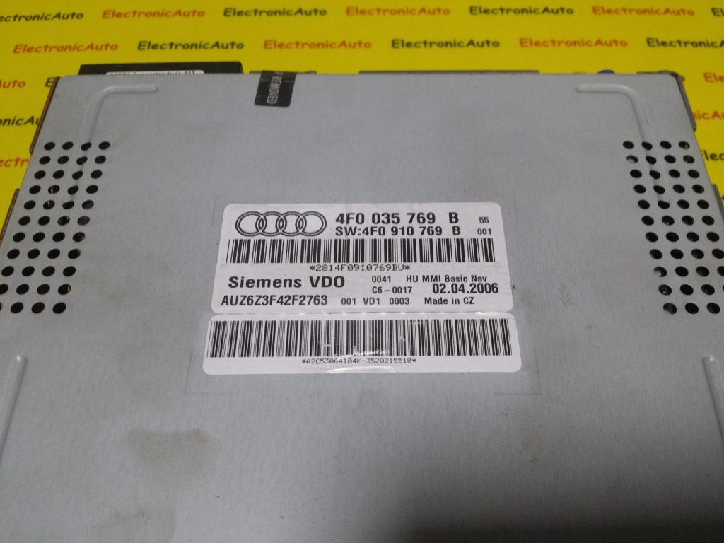 Modul CD Cu Navigatie Audi, 4F0035769B, 4F0910769B