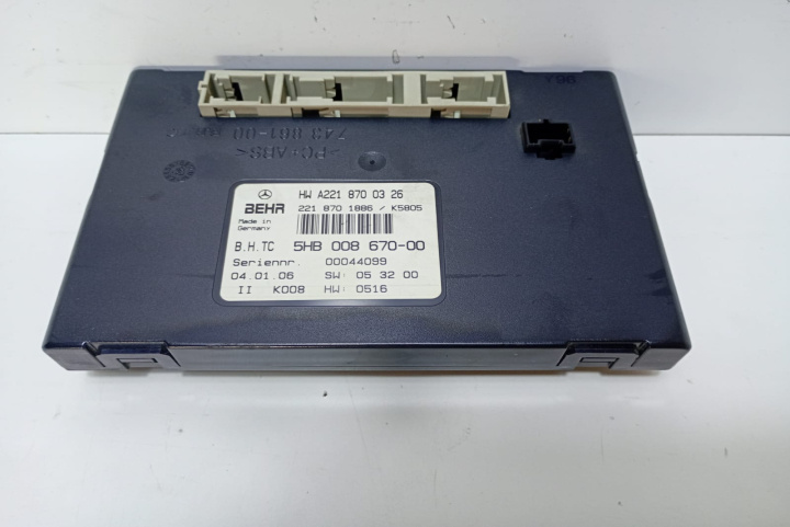 Modul Climatronic A2218700326 Mercedes-Benz S-Class W221 [2005 - 2009]