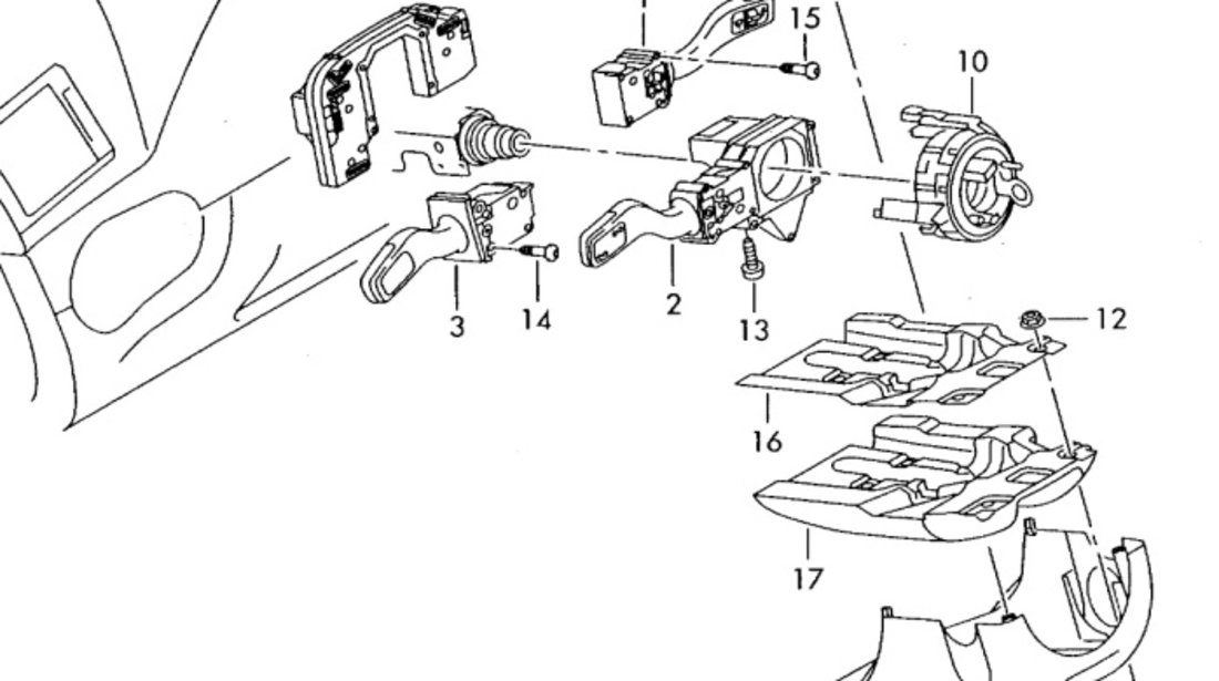 Modul coloana Audi A4 B7 8E0953549Q OEM 8E0953549Q