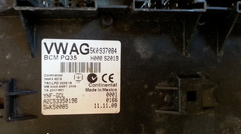 Modul Confort 5K0937084 Volkswagen Jetta Tiguan Eos Scirocco Golf 6