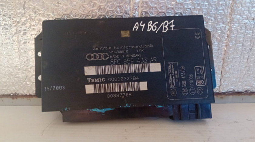 Modul confort 8E0959433AR Audi A4 B6 [2000 - 2005] Avant wagon 5-usi