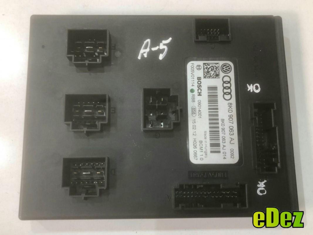 Modul confort Audi A4 (2007-2011) [8K2, B8] 2.0 tdi CGLC 8K0907063AJ