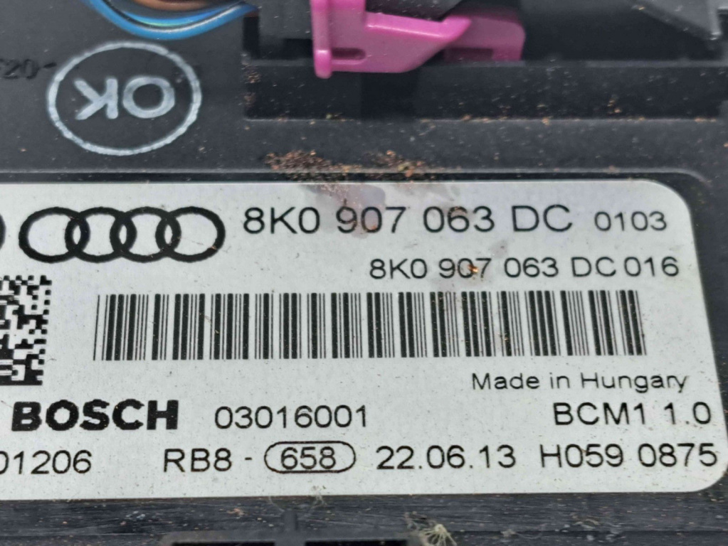 Modul confort Audi A4 (8K5, B8) Avant [Fabr 2008-2015] 8K0907063DC