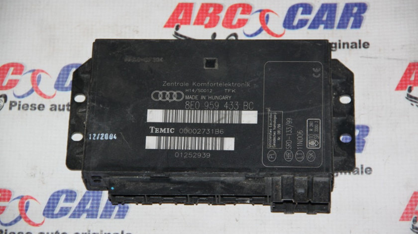 Modul confort Audi A4 B7 2005-2009 cod: 8E0959433BC