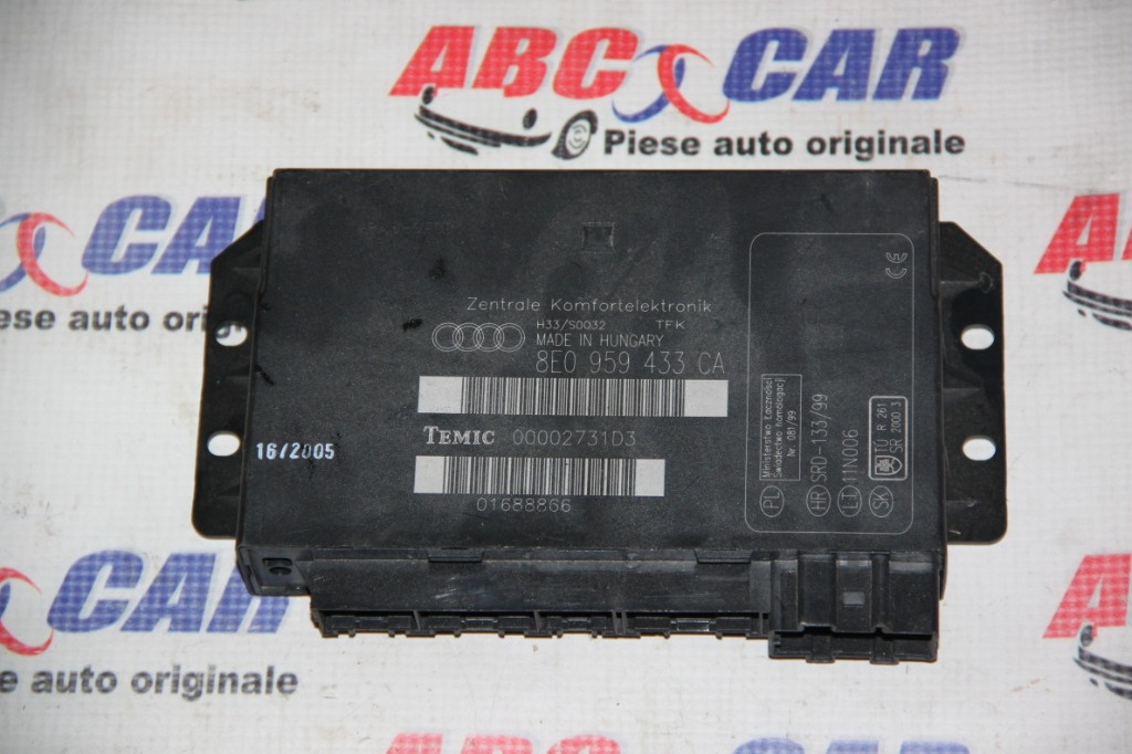 Modul confort Audi A4 B7 2005-2009 cod: 8E0959433CA