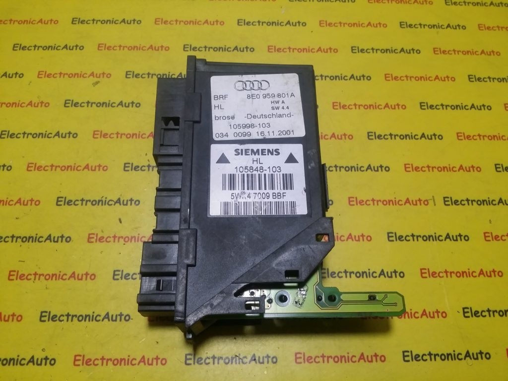 Modul Confort Audi A6 8E0959801A, 5WK47009BBF