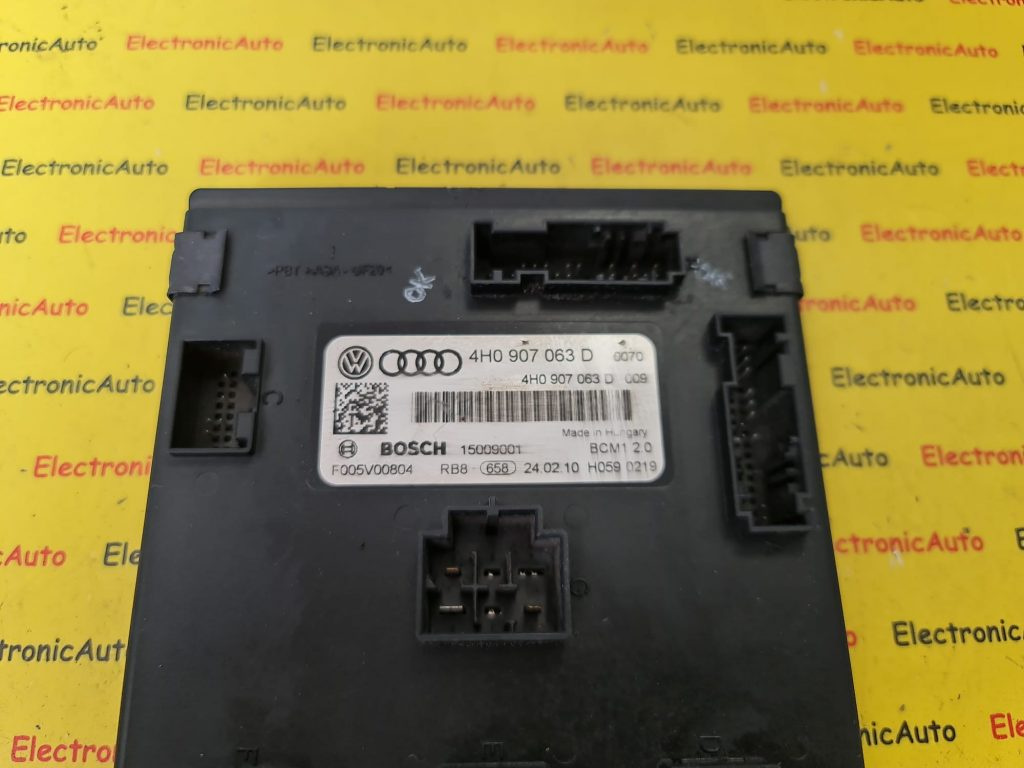 Modul confort Audi A8, 4H0907063D, BCM120 , F005V00804