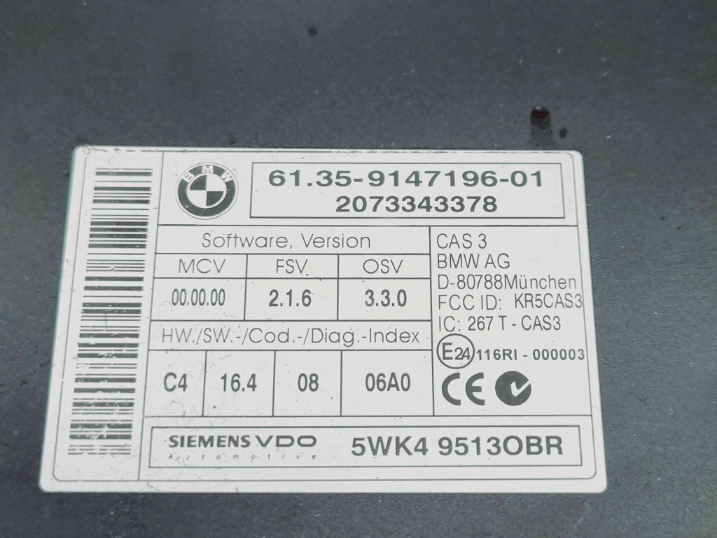 Modul confort Bmw 3 Touring (E91) [Fabr 2005-2011] 9147196