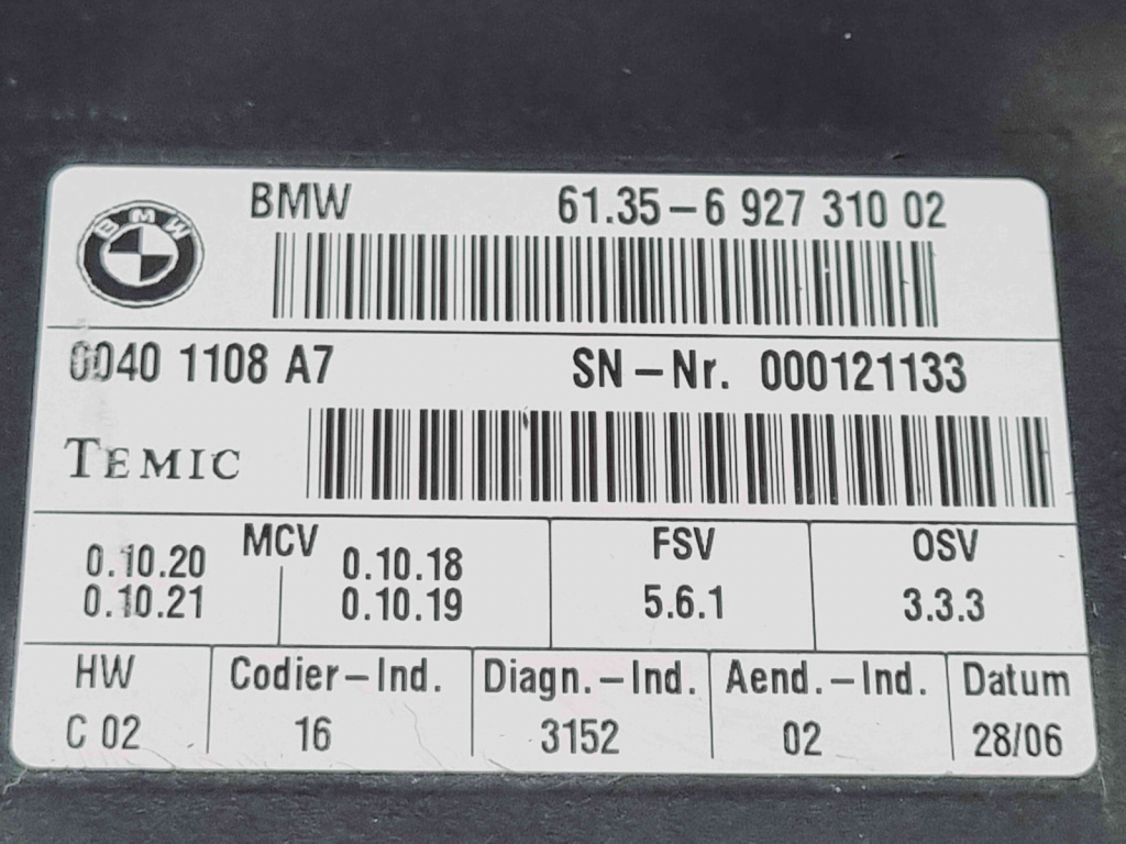 Modul confort Bmw 5 (E60) [Fabr 2004-2010] 6927310