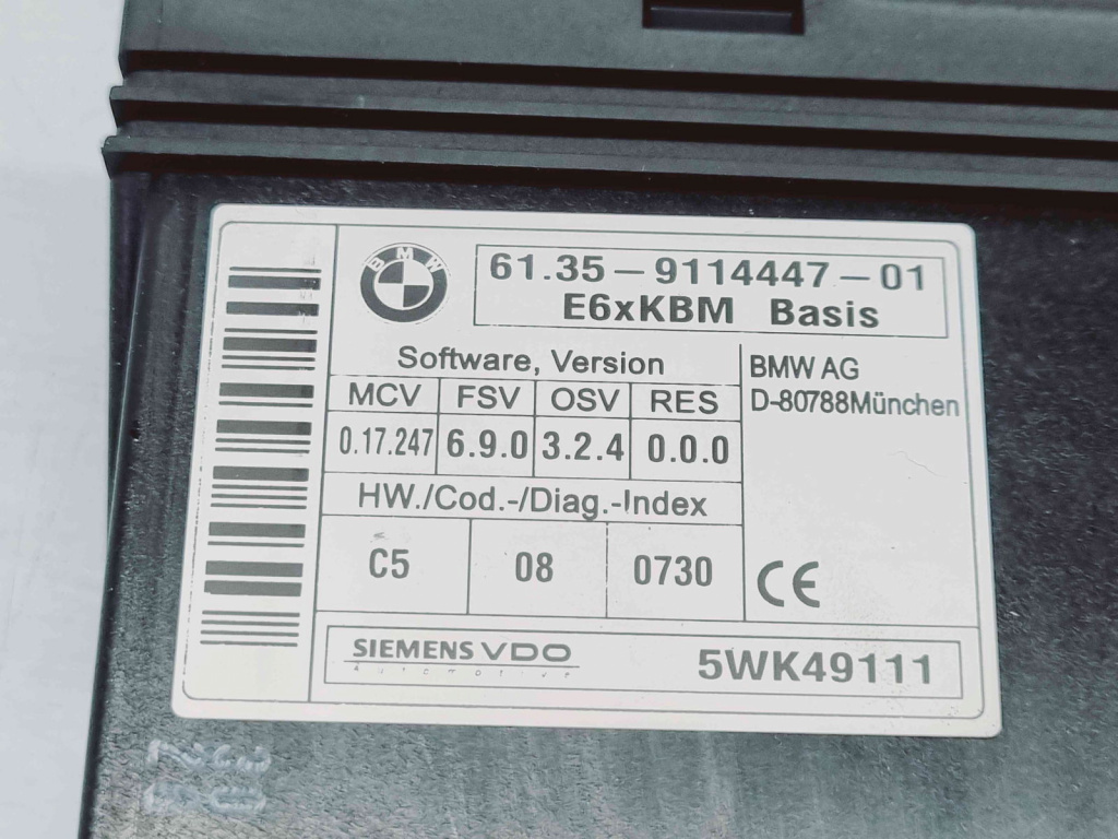 Modul confort Bmw 5 (E60) [Fabr 2004-2010] 9114447