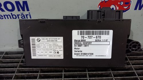 MODUL CONFORT BMW SERIA 1 E 87 SERIA 1 E 87 - - (2007 2011)