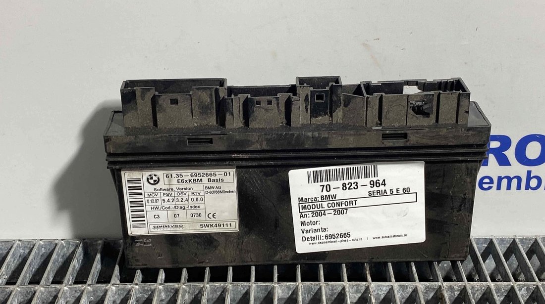 MODUL CONFORT BMW SERIA 5 E 60 SERIA 5 E 60 - (2004 2007)