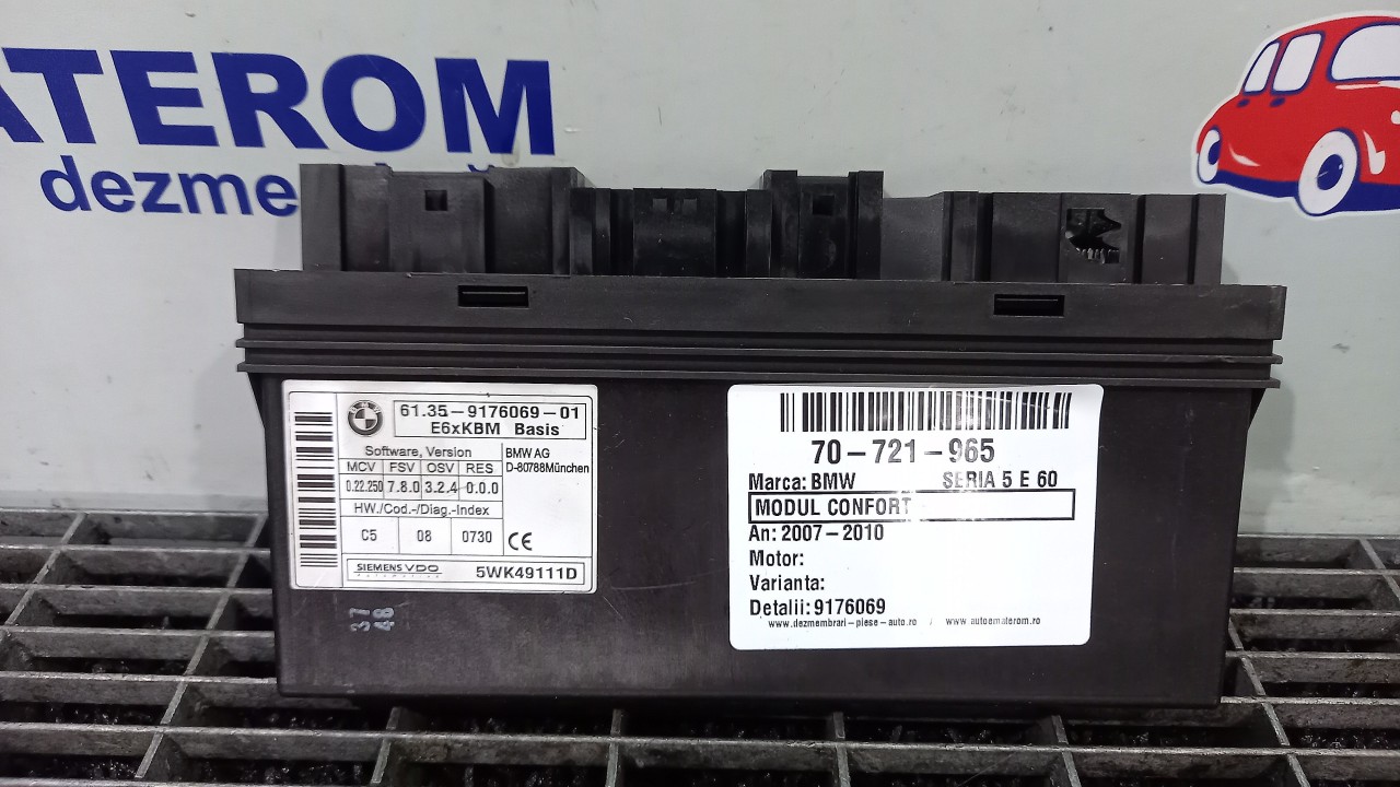 MODUL CONFORT BMW SERIA 5 E 60 SERIA 5 E 60 - - (2007 2010)