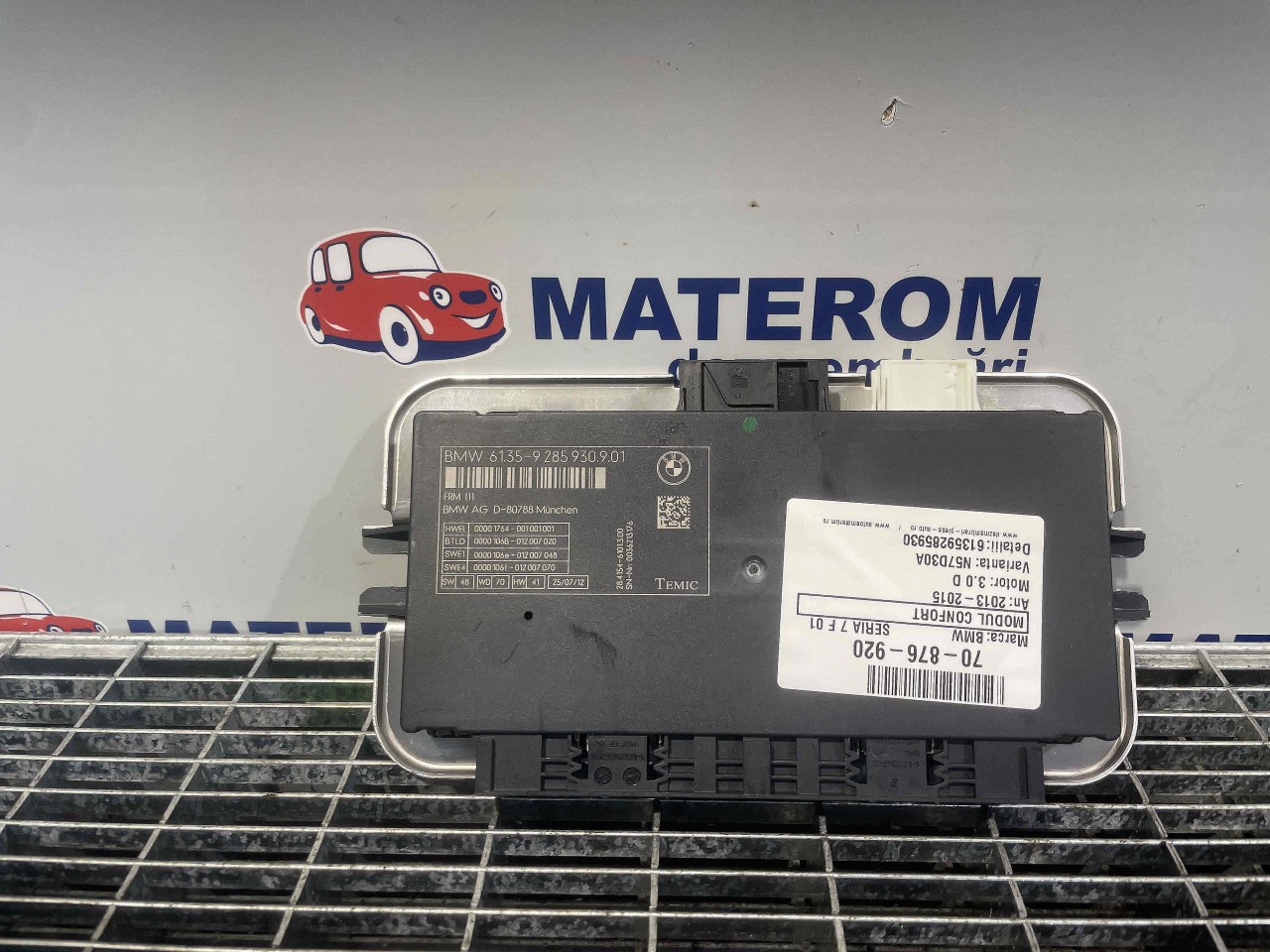 MODUL CONFORT BMW SERIA 7 F 01 SERIA 7 F 01 3.0 D - (2013 2015)