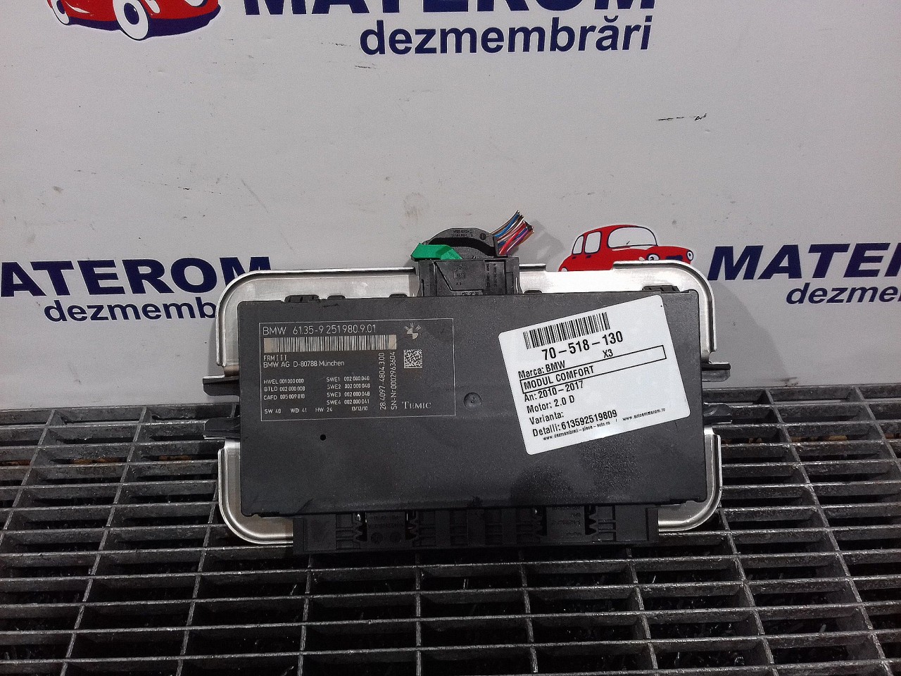MODUL CONFORT BMW X3 2.0 D - (2010 2017)