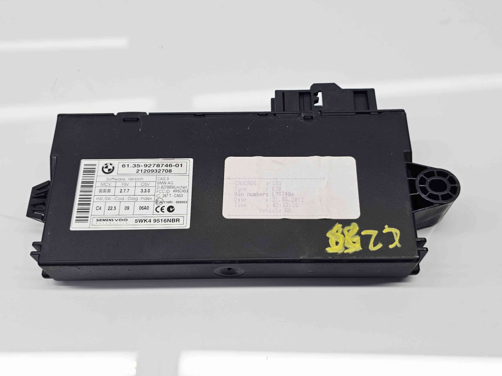 Modul confort Bmw X5 (E70) [Fabr 2007-2013] 9278746