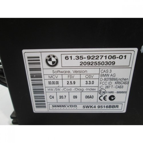 Modul confort BMW X5 E70 X6 E71 an 2007 2008 2009 2010 cod 6135-922-7106-01