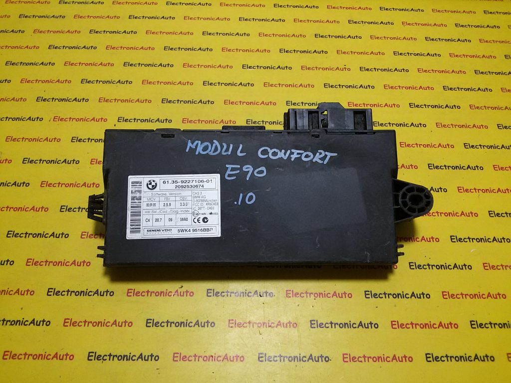 Modul Confort BMW X6 E71 61359227106, 6135 9227106, 5WK49516BBR,