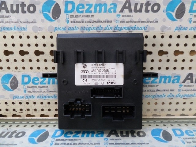 Modul confort, cod 4F0907279B Audi A6 (4F2, C6)