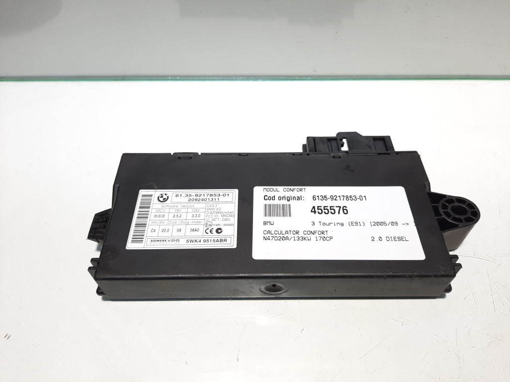 Modul confort, cod 6135-9217853-01, Bmw 3 Cabriolet (E93)
