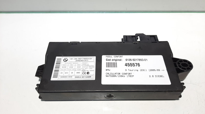 Modul confort, cod 6135-9217853-01, Bmw 3 Cabriolet (E93)