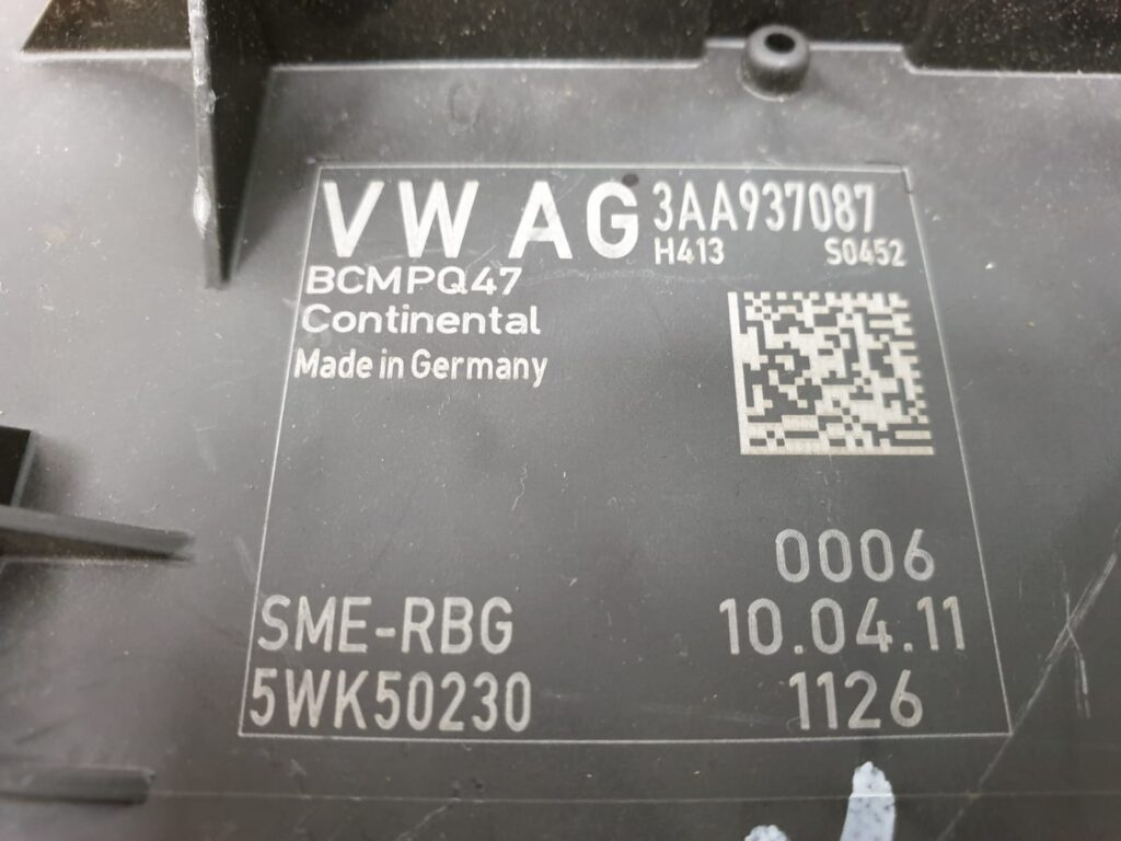 Modul CONFORT CONTINENTAL VOLKSWAGEN PASSAT 3AA937087 / BCMPQ47 / 5WK502303AA937087 / BCMPQ47 / 5WK50230
