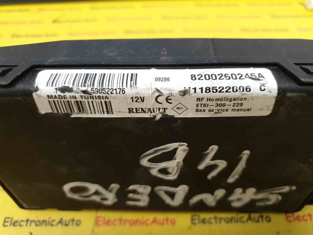 Modul CONFORT DACIA SANDERO 8200260245A / U118522006 C / U118522006C8200260245A / U118522006 C / U118522006C