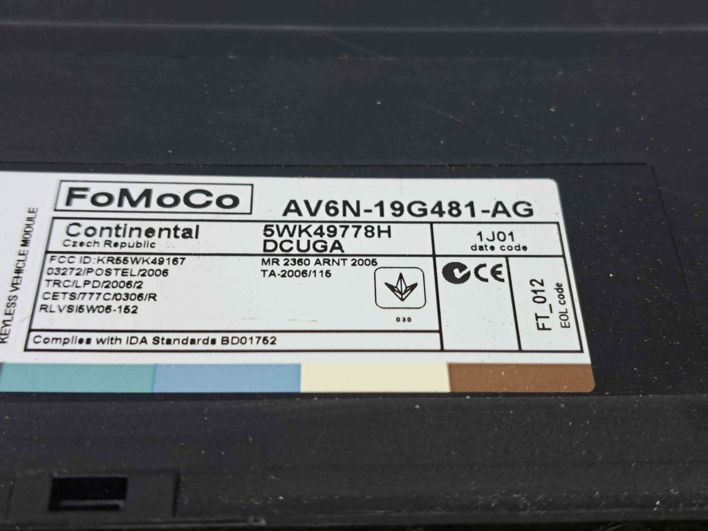 Modul confort Ford C-Max 2 [Fabr 2010-2015] AV6N-19G481-AG