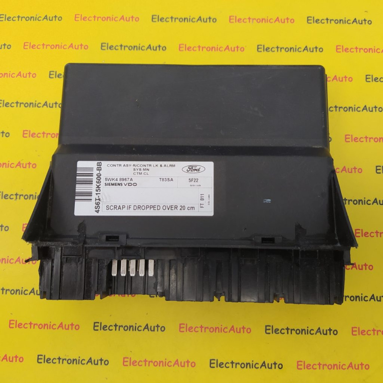Modul Confort Ford Fiesta, 4S6T15K600BB, 5WK48967A, T83SA