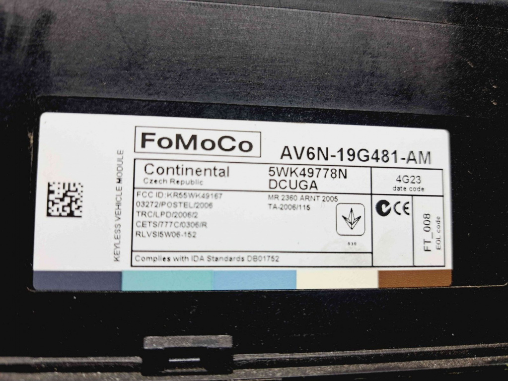Modul confort Ford Focus 3 [Fabr 2010-2018] AV6N-19G481-AM
