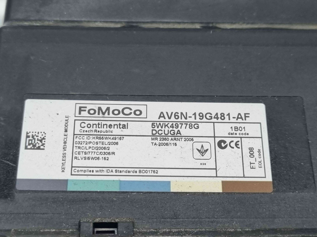 Modul confort Ford Grand C-Max (CB7) [Fabr 2010-2015] AV6N-19G481-AF