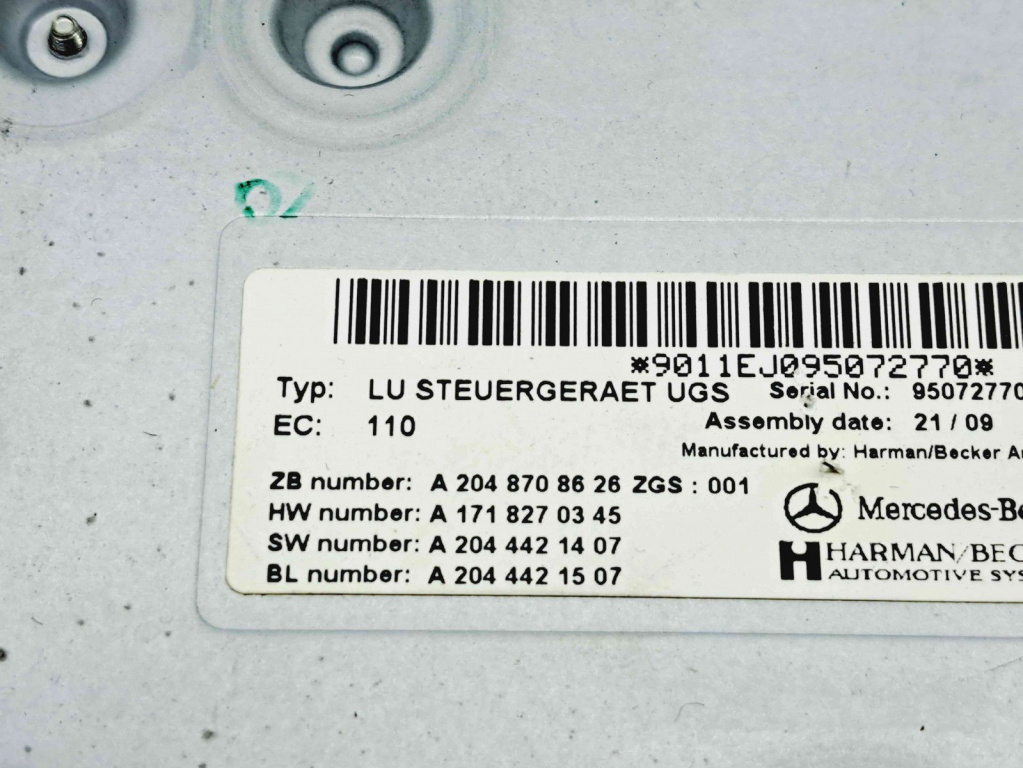 Modul confort Mercedes Clasa E (W212) AMG [Fabr 2009-2016] A2048708626