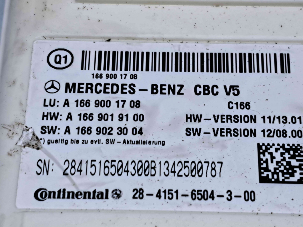 Modul confort Mercedes Clasa ML (W166) [Fabr 2011-2022] A1669001708