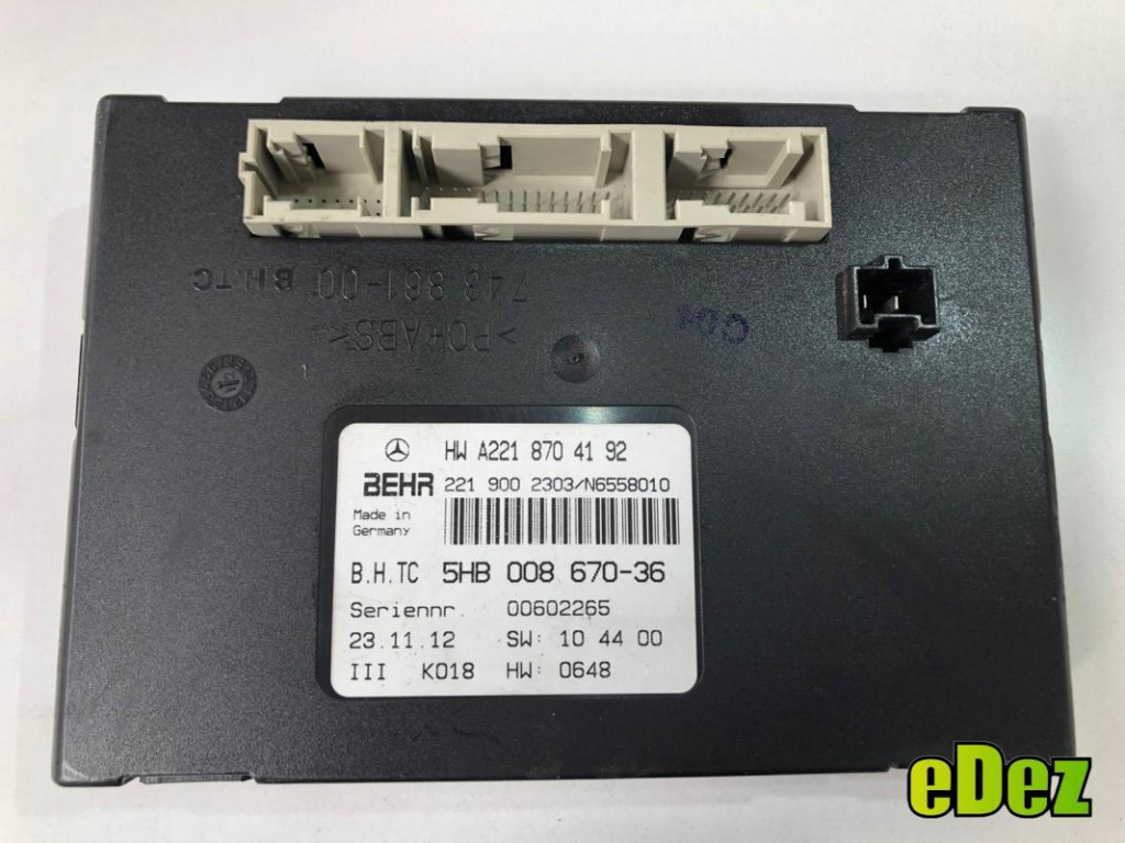 Modul confort Mercedes S-Class (2005-2009) [W221] a2218704192
