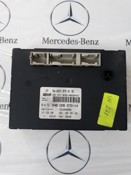 Modul confort Mercedes S-Class 320 CDI W221, cod A2218704192