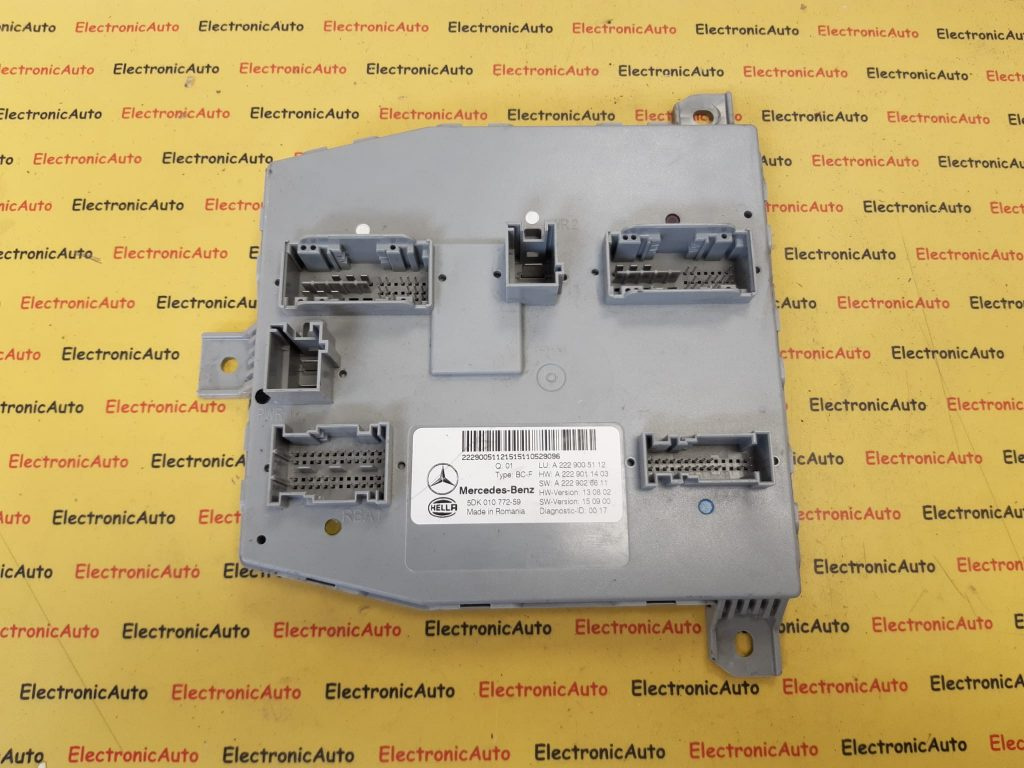 Modul Confort Mercedes S-CLASS W222, A2229005112, 5DK01077259