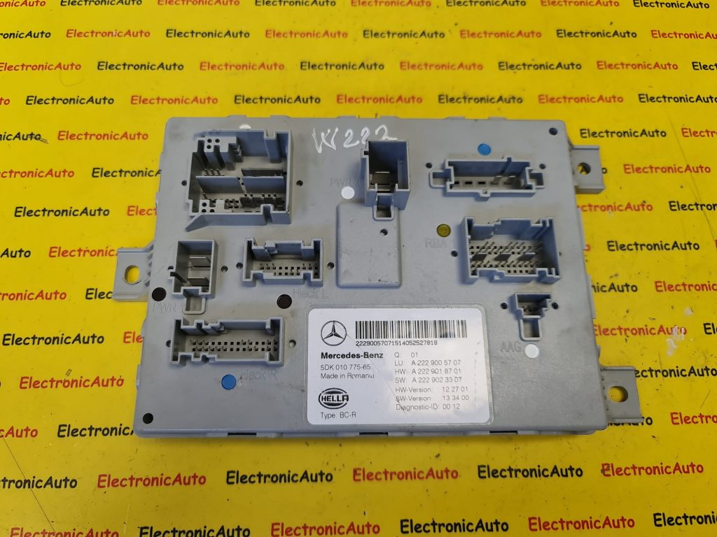 Modul Confort Mercedes S-CLASS W222, A2229005707, 5DK01077565