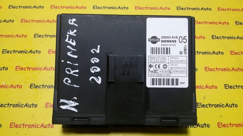 Modul Confort Nissan Primera 2002 28550AV6, 28550 AV6