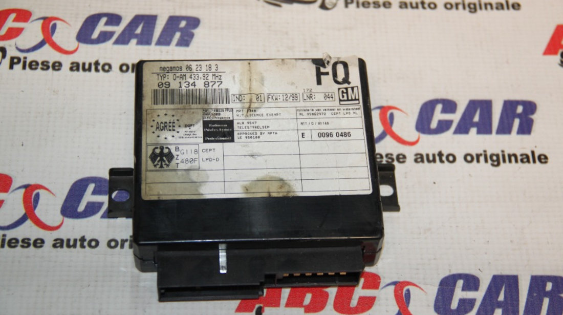 Modul confort Opel Astra G 1999-2005 09134877FQ