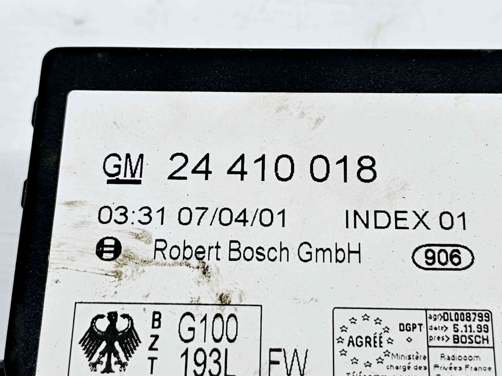Modul confort Opel Astra G Combi (F35) [Fabr 1998-2004] 24410018