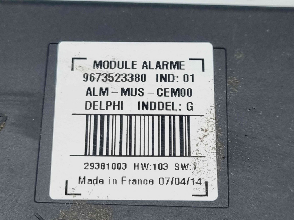Modul confort Peugeot 308 (II) [Fabr 2013-2020] 9673523380