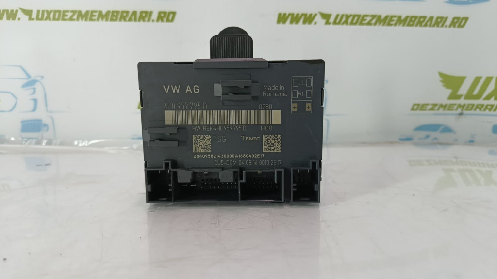 Modul confort stanga dreapta spate 4h0959795d Audi A8 D4/4H [facelift] [2013 - 2018] 3.0 tdi CTDB