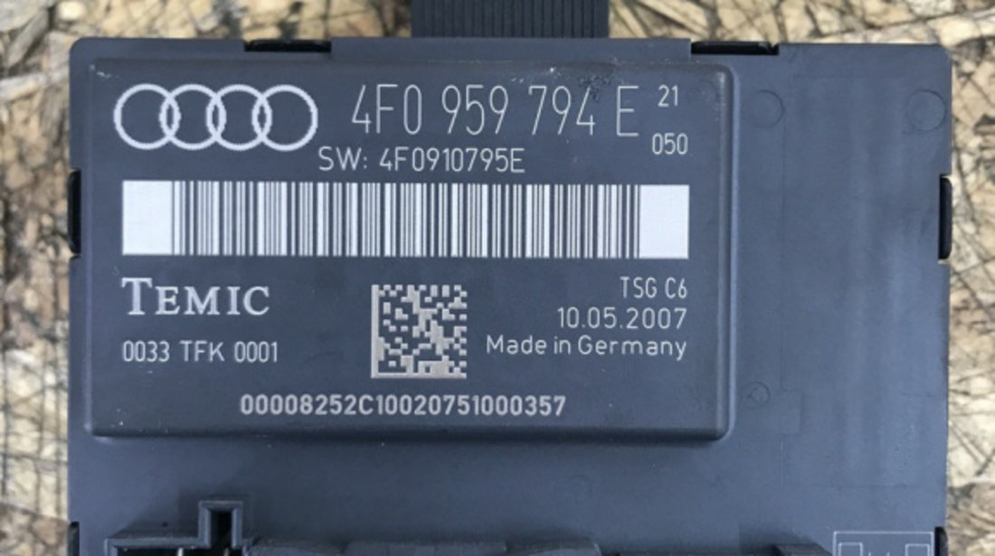 Modul confort usa dreapta spate Audi A6 C6 , 3.0TDI Quattro, Automat combi 2007 (4F0959794E)