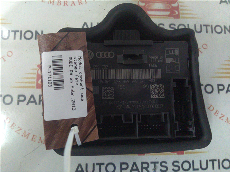 Modul confort usa stanga fata AUDI A6 an fabr.2013