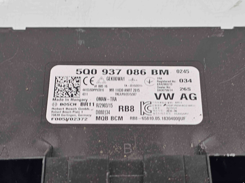 Modul confort Volkswagen Passat B8 (3G2) [Fabr 2015-prezent] 5Q0937086BM