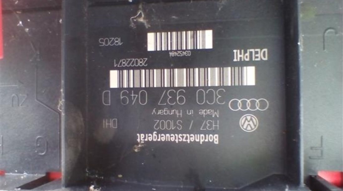 Modul confort Vw Passat B6 An 2005 2006 2007 2008 2009 2010 cod 3C0937049D