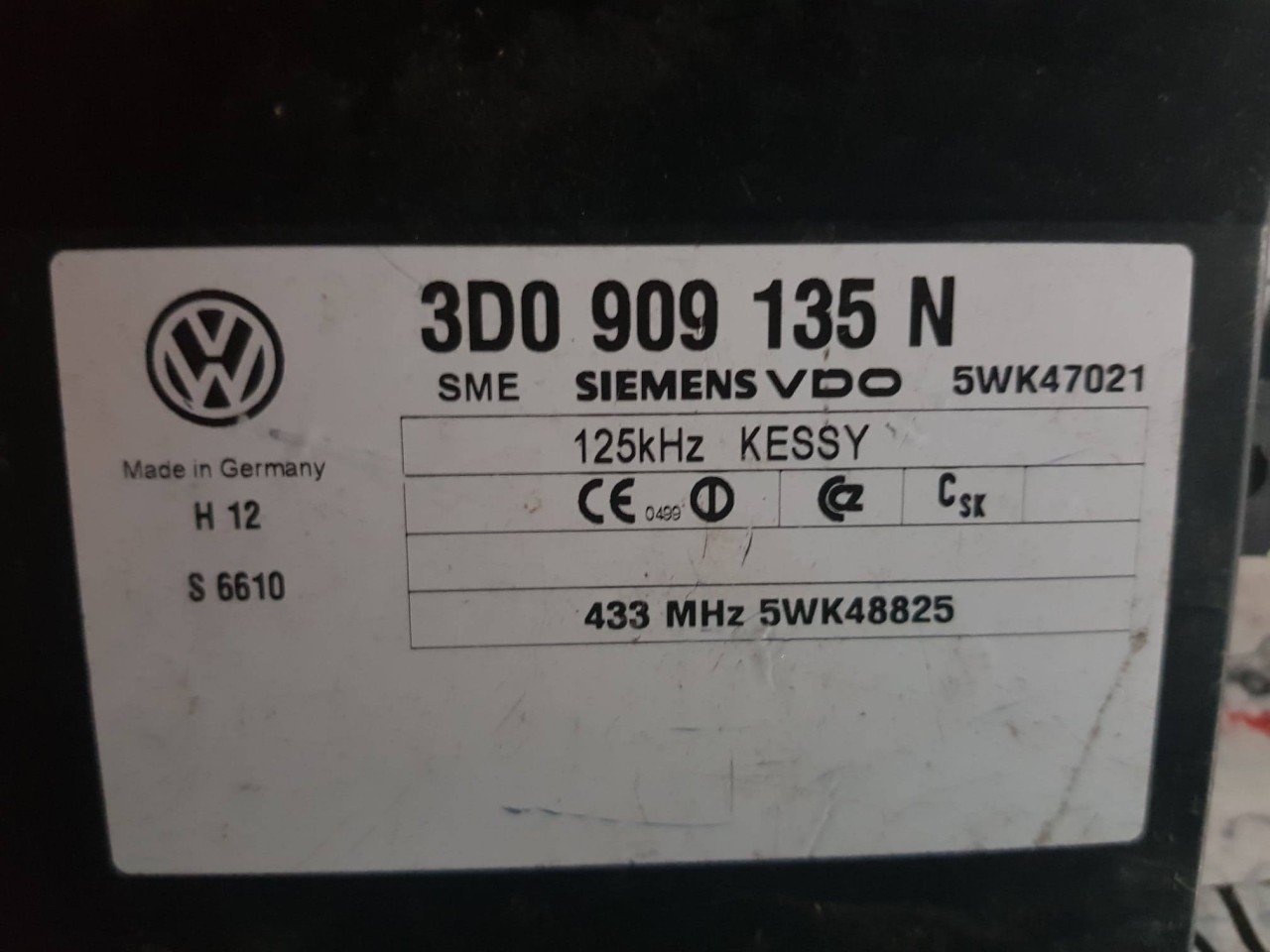 Modul confort VW Phaeton 3d0909135n