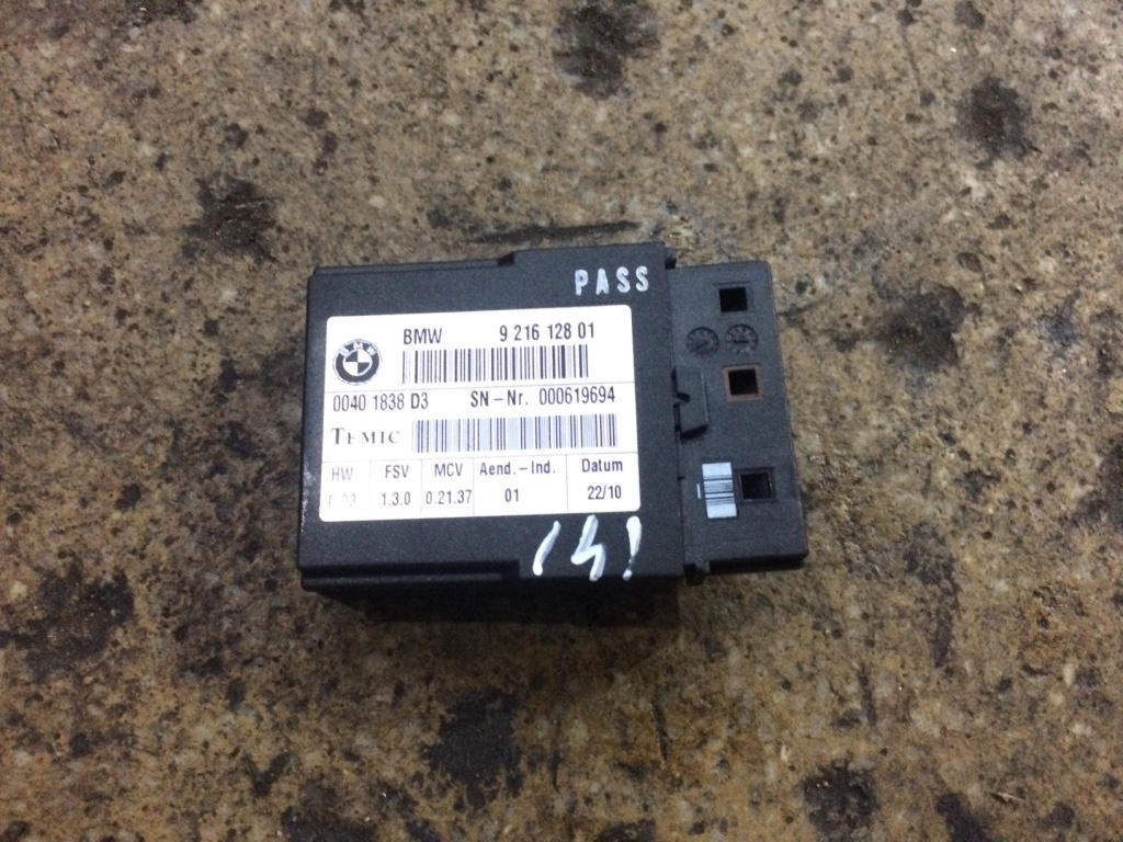 Modul control 921612801 BMW Seria 3 E90/E91/E92/E93 [facelift] [2008 - 2013] Coupe 320d MT (184 hp) WD12 2.0 d - N47D20C