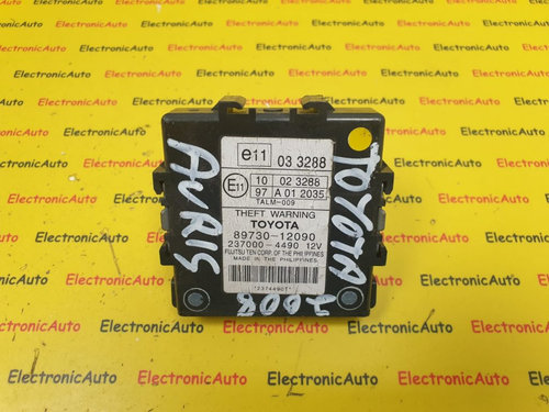 Modul Control Alarma antifurt Toyota Auris Genuine, 8973012090, 2370004490