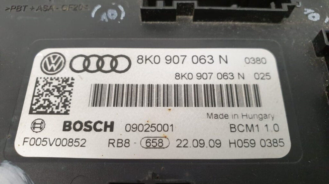 Modul control Audi A4/A5/Q5, 8K0907063N, BCM11.0